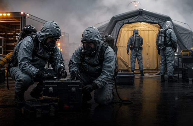 CBRN emergency response scene